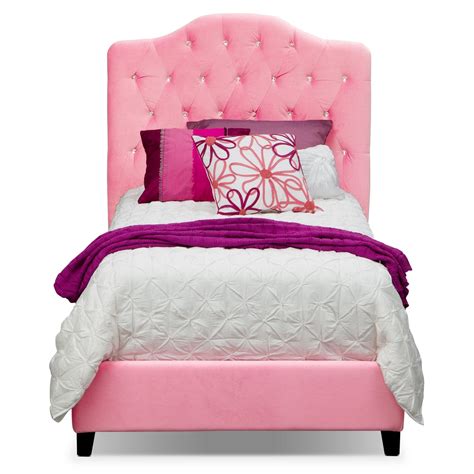 Valerie Twin Bed Pink Value City Furniture