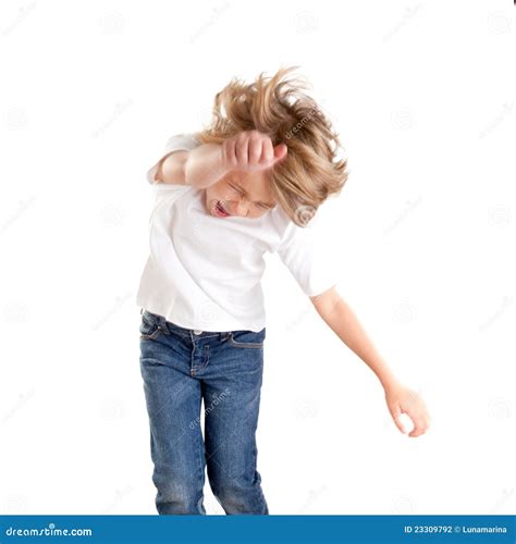 Children Excited Kid Epression With Winner Gesture Stock Photography