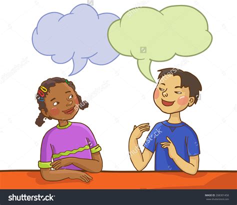 Clipart School Children Talking With Each Other Clipground