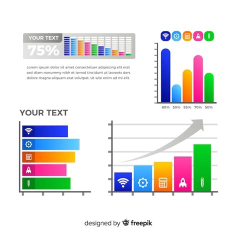 Free Vector Bar Chart Infographic