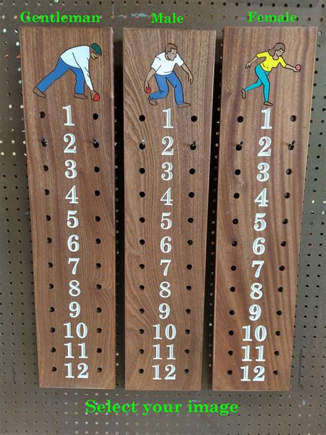 Personalized Bocce Scoreboard Extra Large Size The Perfect Etsy