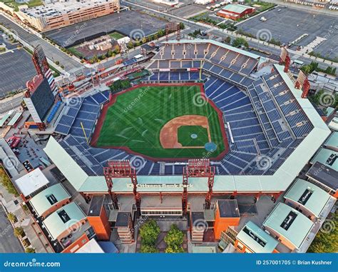 Aerial View Of Empty Citizens Bank Park Philadelphia Editorial Image