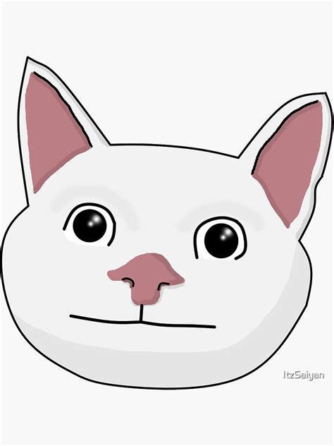 Very Polite Cat Sticker By Itzsaiyan Redbubble