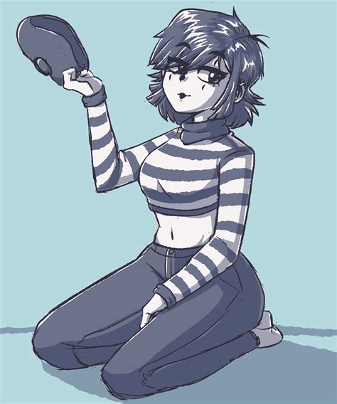 Mime Girl Takes Off Her Beret By Cubbertlol On Newgrounds