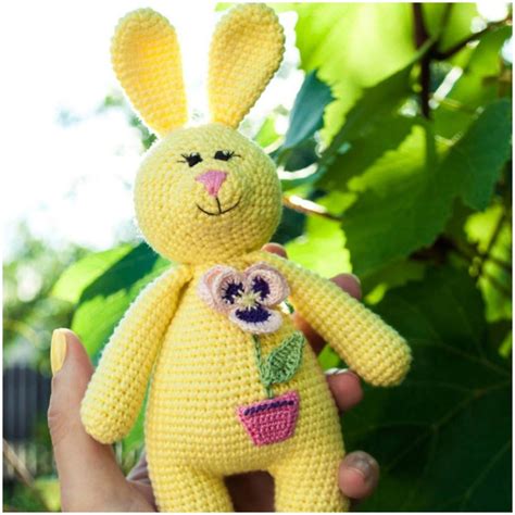 Rabbit Crochet Baby Rattle Amigurumi Free Pattern Your
