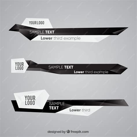 Premium Vector Creative Lower Thirds With Text