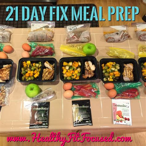 Healthy Fit And Focused How To Meal Prep For The 21 Day Fix And 21