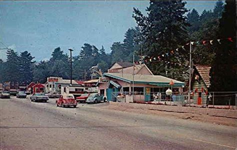 Lake Drive Crestline California Original Vintage Postcard At Amazons