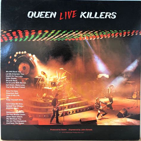Queen ‎ Live Killers 中古レコード通販・買取のアカル・レコーズ