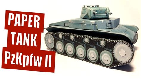 Pin On Paper Tank Template Panzer 2 Paper Model Tank Free