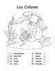 Mindfulness colouring cards for kids. Spanish - Easter Spanish Colors Color by Number Easter ...