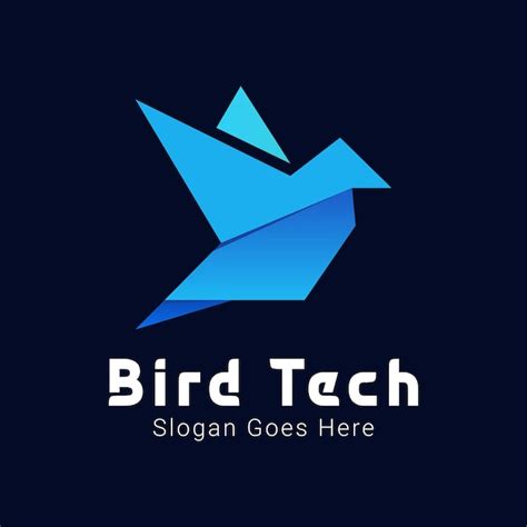 Premium Vector Bird Tech Logo Design Hawk Flying Wings Logotype