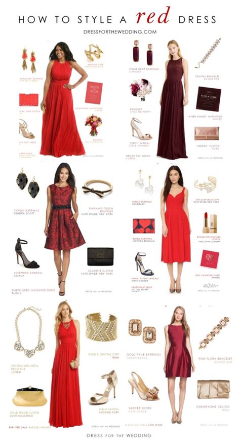 cách kết hợp phụ kiện với váy đỏ thời trang xu hướng