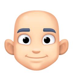 Light skin face tellpizzahut club. Man: Light Skin Tone, Bald Emoji 👨🏻‍🦲