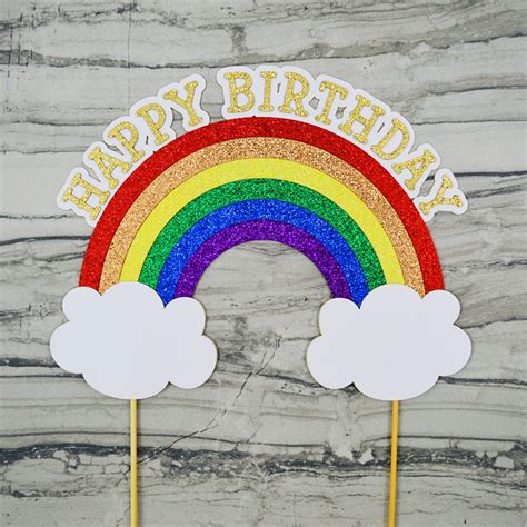 Rainbow Cake Toppers And Free Printable Extras Printa