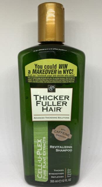 Thicker Fuller Hair Cell U Plex Revitalizing Shampoo 12oz For Sale
