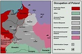 Occupation of Poland - Map