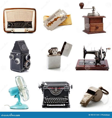 Original Great Vintage Objects Collection Stock Photo Image Of Camera