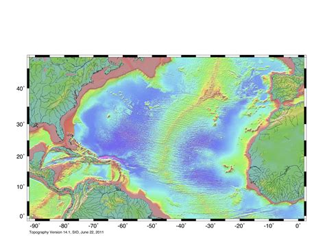 The Topography Of The Sea Floor Principles Of Earth Science