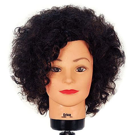 Erica 16 Remy Naturally Curly 100 Human Hair Cosmetology Mannequin