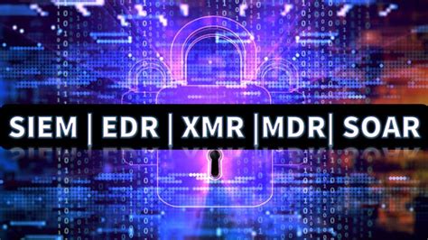 Siem Edr Xdr Mdr And Soar Cybersecurity Tools And Services Threat