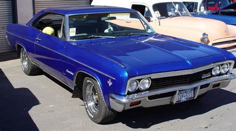 1966 Chevrolet Impala Hardtop Blue Front Angle