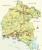 Huelva map - Full size