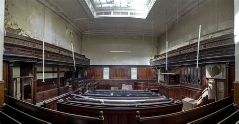 An Abandoned Crown Court Courtroom Sheffield Uk Oc 5860x3036