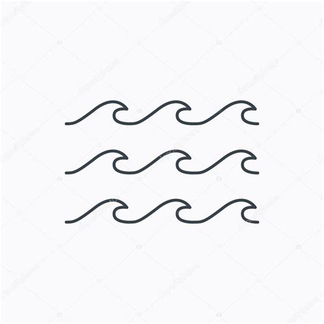 Waves Icon Sea Flowing Sign Stock Vector Image By ©tanyastock 79516572