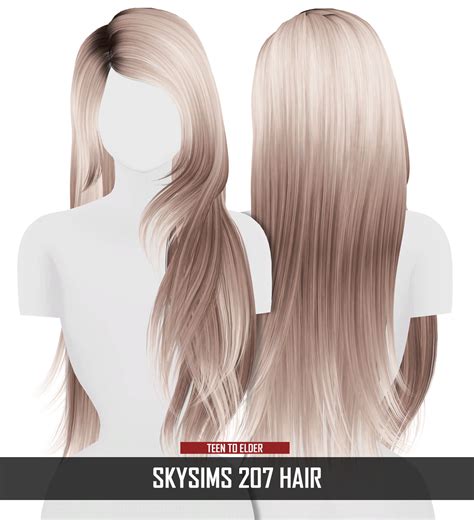 Skysims 207 Hair Mesh Edit Redheadsims Cc