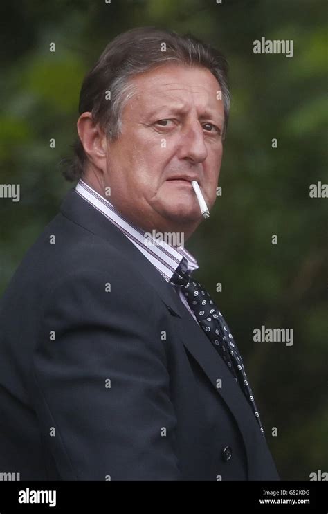 Eric Bristow Arrives At The Funeral Of Former World Champion Darts