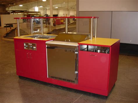 Indoor Mobile Hot Dog Vending Cart And Concession Stand Merchandising