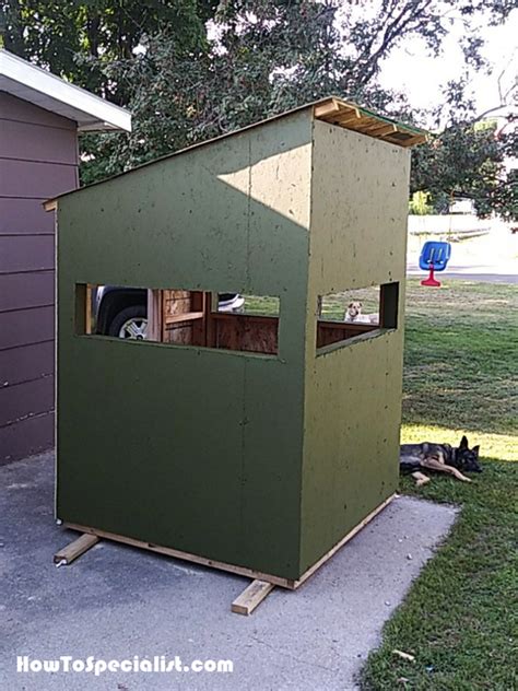 5x5 Deer Blind Diy Project Howtospecialist How To
