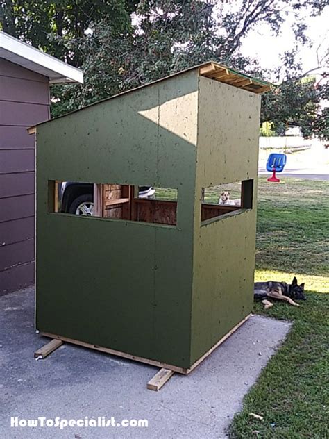 5x5 Deer Blind Diy Project Howtospecialist How To Build Step By