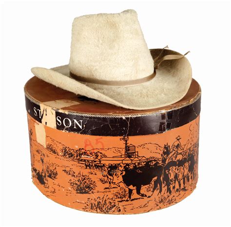 Lot Detail Stetson Hat With John Wayne Inscription