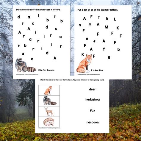 Forest Animal Activities For Preschoolers Simple Living Mama