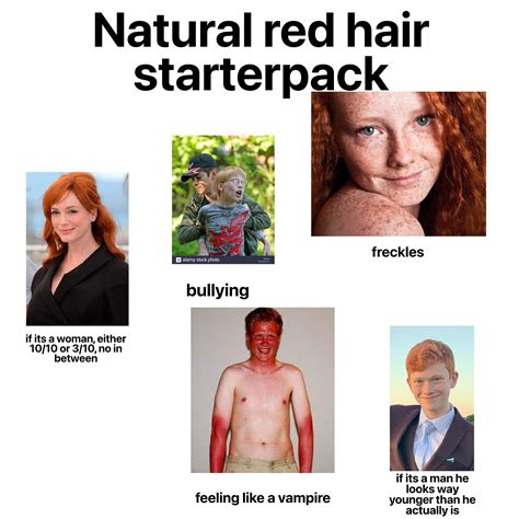 Natural Red Hair Starterpack Rstarterpacks Starter Packs Know