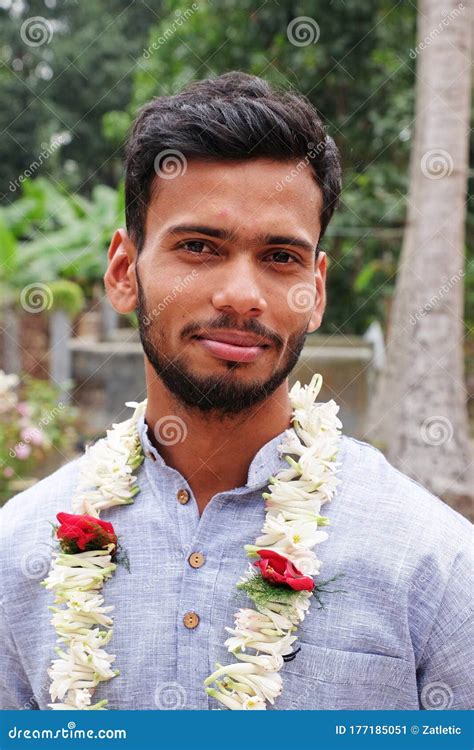 Portrait Of Groom At Wedding In Kumrokhali India Editorial Photo