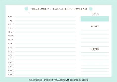 Ten Time Blocking Templates Free Printable Downloads