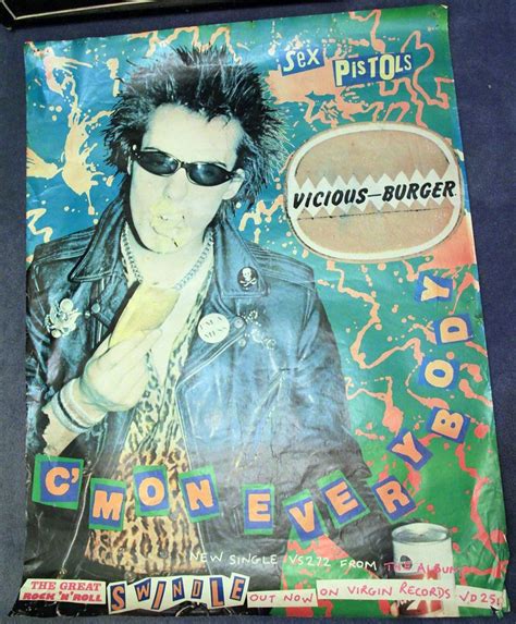 Sex Pistols Vicious Burger Poster Gone Sid Vicious Cmon Flickr
