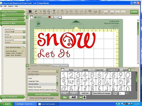 Free writing fonts for cricut the cricut machine, when writing, will follow the same path it would if it was cutting. Let It Snow Blocks with Cricut Tutorial - Food Crafts and ...