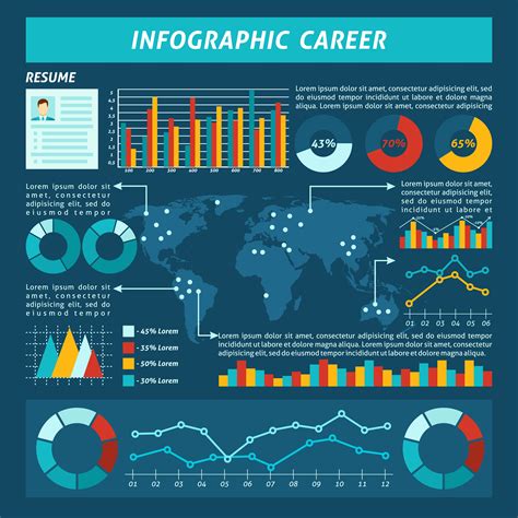 Career Infographics Set Vector Art At Vecteezy