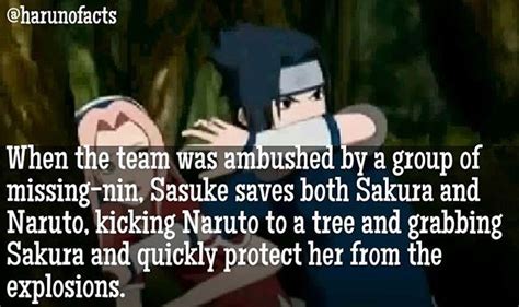Sasusaku Facts When The Team Was Ambushed By A Group Of Missing Nin And