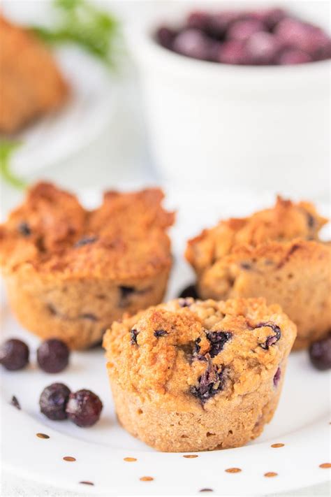 My favorite way to eat these are the next morning, when they're even. Air-Fryer Mini Blueberry Muffins - Clean Eating Kitchen