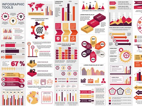 Set Infographic Elements Template UpLabs
