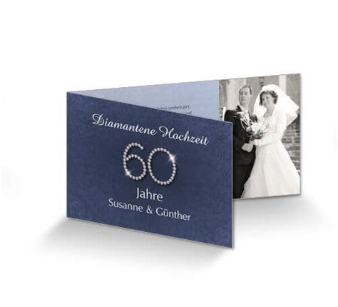 Einladung Zur Diamantenen Hochzeit Vintage