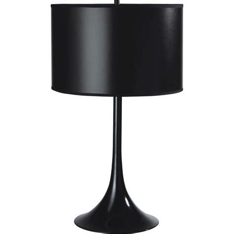 Ore International 25 In Modern Black Metal Table Lamp 6271bk The