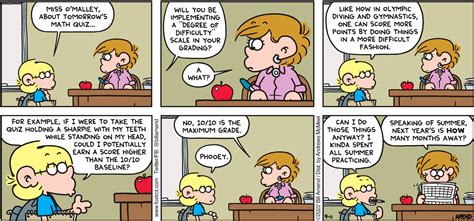 Degree Of Difficulty Teacher School Foxtrot Comics By Bill Amend