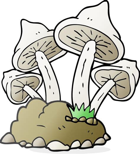 Freehand Drawn Cartoon Mushrooms 12016723 Vector Art At Vecteezy