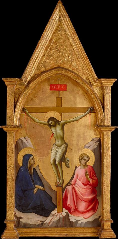 Lorenzo Monaco Piero Di Giovanni The Crucified Christ Between The